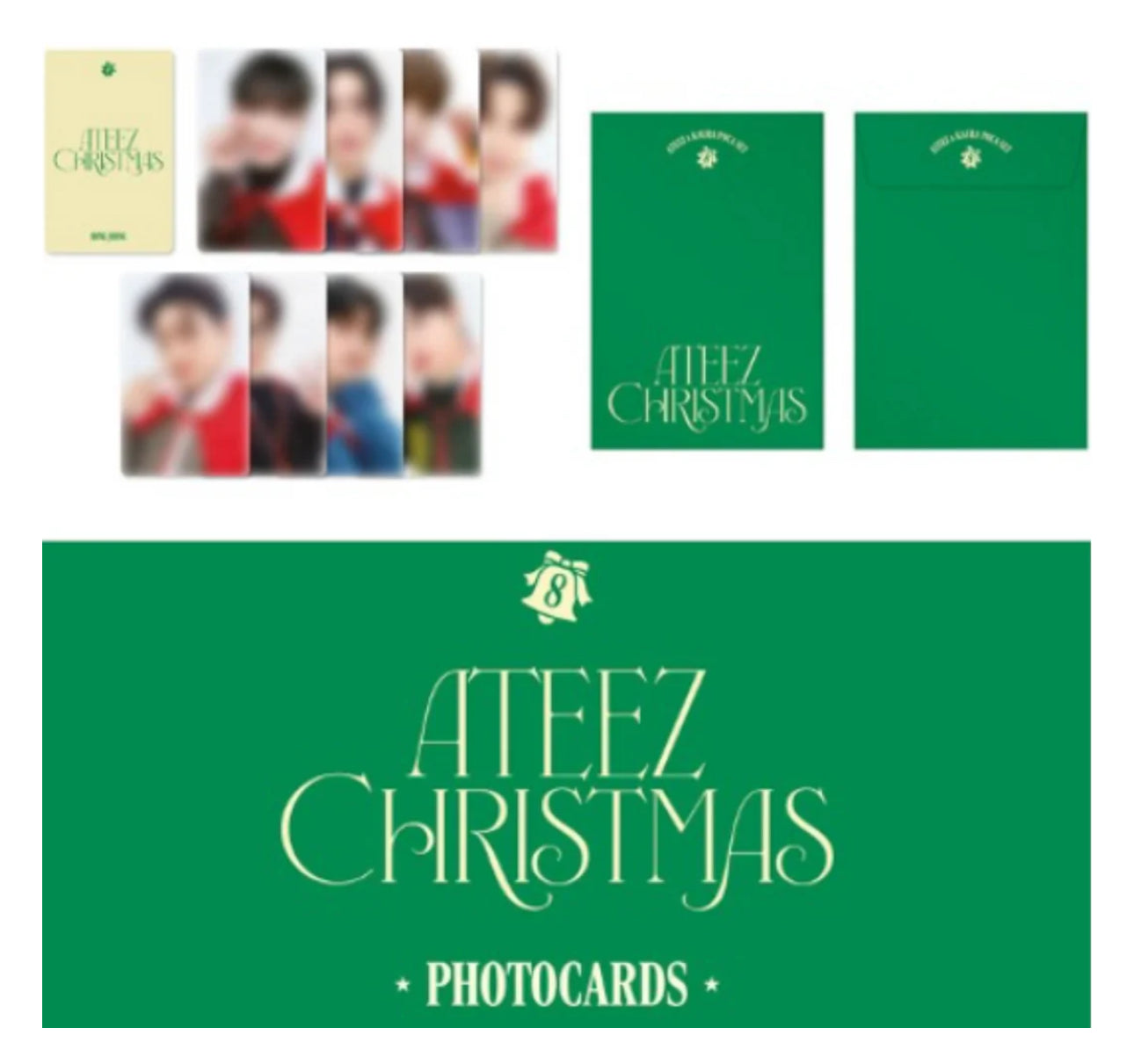 ATEEZ X Kaura 2023 Christmas Photocard Set