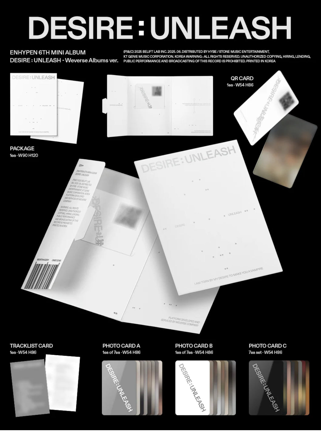 Enhypen 6th Mini Album 'Desire: Unleash'