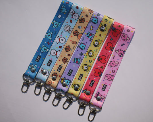 BT21 Strap Key Chains