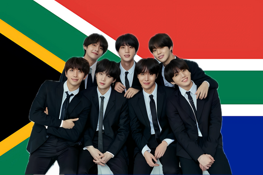 BTS Kpop South African Hand Flag